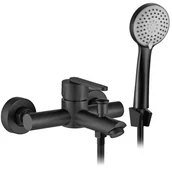 Baterie wannowe i prysznicowe - Rea Bateria wannowa REA Ontario Czarna - miniaturka - grafika 1