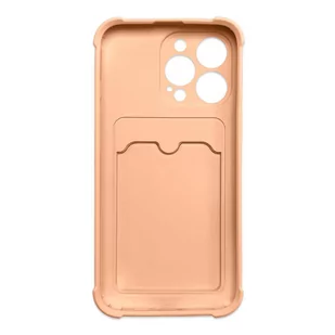 Card Armor Case etui pokrowiec do iPhone 11 Pro Max portfel na kartę silikonowe pancerne etui Air Bag różowy - Etui i futerały do telefonów - miniaturka - grafika 2