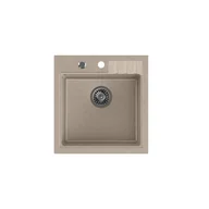 Zlewozmywaki - QUADRON Zlewozmywak granitowy beżowy PETER 110 HCQP5052BEZK - miniaturka - grafika 1