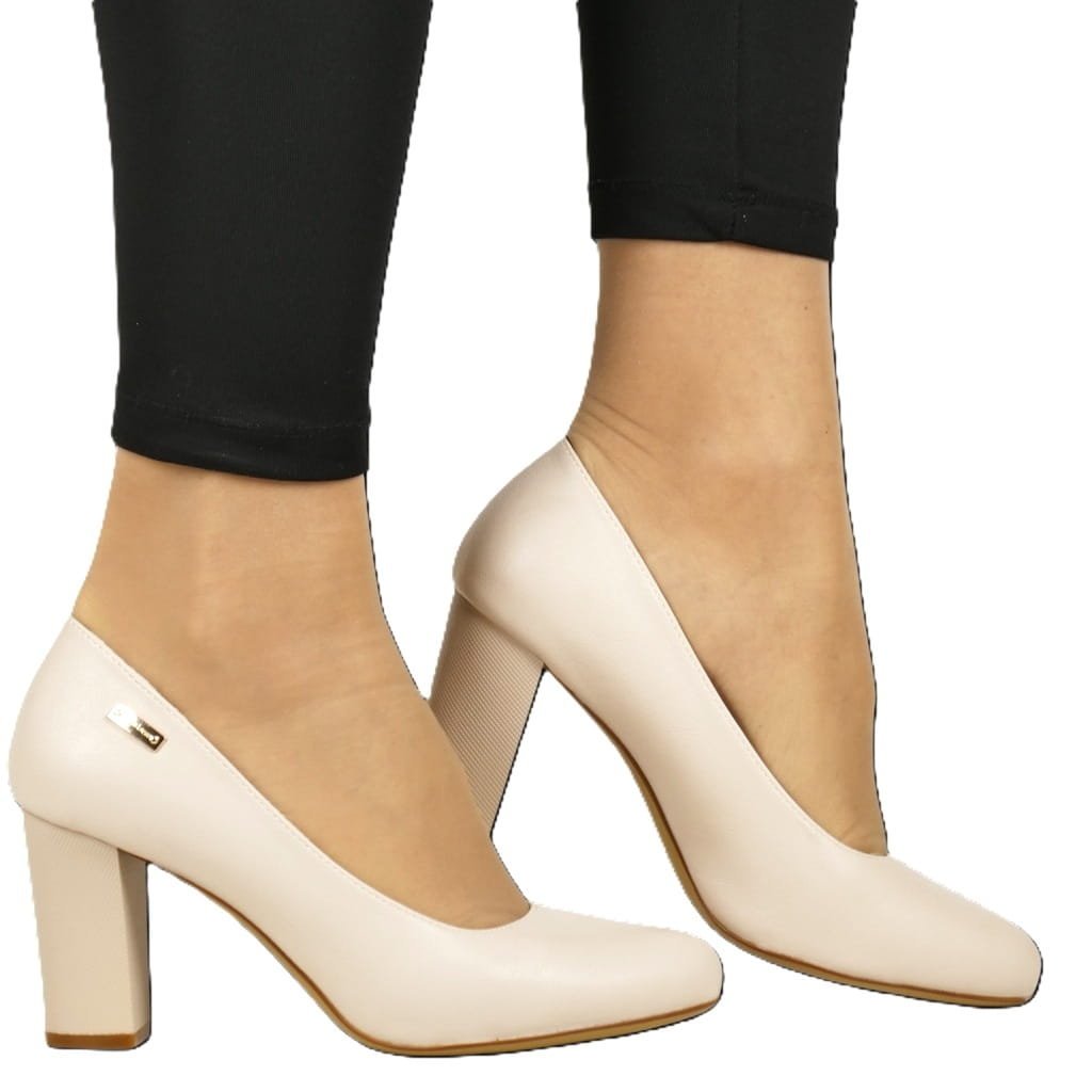 CZÓŁENKA DAMSKIE NA SŁUPKU SERGIO LEONE PB130 CIELISTE BEŻOWE