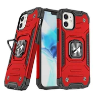 Etui i futerały do telefonów - Wozinsky Ring Armor etui iPhone 14 pancerny pokrowiec uchwyt magnetyczny ring czerwone - miniaturka - grafika 1