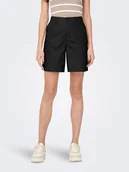 Spodenki damskie - ONLY Szorty w kolorze czarnym - miniaturka - grafika 1