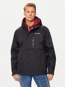 Odzież trekkingowa męska - Columbia Kurtka przeciwdeszczowa Pouring Adventure™ III 2117171 Czarny Regular Fit - miniaturka - grafika 1