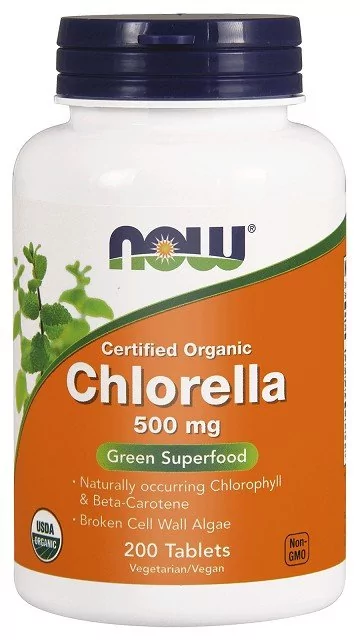 Now Foods Foods Chlorella 500mg Organic 200 tabs