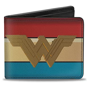 Buckle-Down Męski portfel dwukrotny Wonder Woman dwuskładnikowy, wielokolorowy, 10 x 8 cm - Portfele - miniaturka - grafika 1