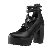Botki damskie - buty damskie ALTERCORE czarne (TOPAZ VEGAN BLACK)-36 - miniaturka - grafika 1