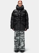 Kurtki damskie - Rains Kurtka zimowa 15050 Czarny Regular Fit - miniaturka - grafika 1
