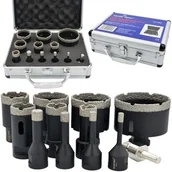 Otwornice - Diam Wiertła entowe Otwornice Do Gresu 6-68MM Zestaw Otwornic W Walizce 12EL - miniaturka - grafika 1