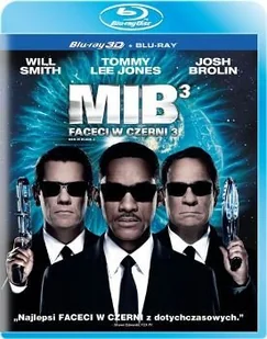 Faceci w czerni 3 3D(Blu-Ray) Barry Sonnenfeld - Komedie Blu-Ray - miniaturka - grafika 3