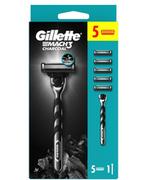 Maszynki do golenia i wkłady - Gillette Mach3 Charcoal Maszynka + Wkłady 5 szt. - miniaturka - grafika 1