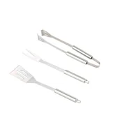 Zestawy do grillowania - Zestaw narzędzi do grilla stal 3 szt. - miniaturka - grafika 1