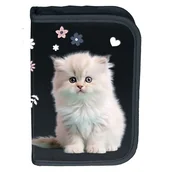 Piórniki - Piórnik 3-komorowy z wyposażeniem Kot PP25CO-P001 - miniaturka - grafika 1