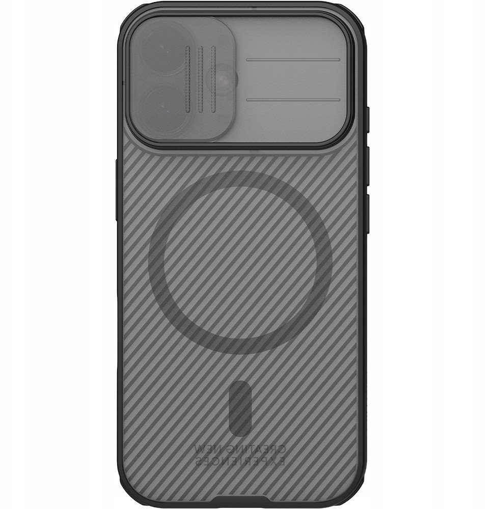 Etui Nillkin CamShield Pro Magnetic Case do Apple iPhone 17 półprzezroczyste czarne