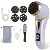Pielęgnacja stóp - TEMU Profesjonalny elektroniczny pilnik do stóp, szlifierka do pedicure, akumulator litowo-jonowy, ładowanie przez USB, plastik bezolejowy, narzędzie - miniaturka - grafika 1