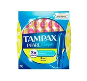 Tampony - Tampax tampony Compaq Pearl Regular 16 szt - miniaturka - grafika 1