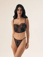 Biustonosze - Biustonosz półusztywniany Barely Esotiq czarny 85B - miniaturka - grafika 1