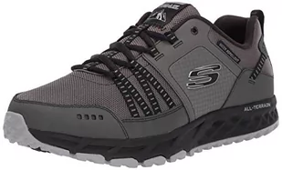 Skechers Męskie trampki Escape Plan, Czarne wykończenie ze skóry drzewnej, 47.5 EU - Trampki męskie - miniaturka - grafika 1