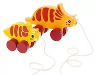 Pchacze - Trefl,  Zabawka drewniana, Dinos - Triceratops, 61745 - miniaturka - grafika 1