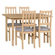 Stoły z krzesłami - Zestaw stół MAX 10 + 4 krzesła drewniane BOS 4 - miniaturka - grafika 1