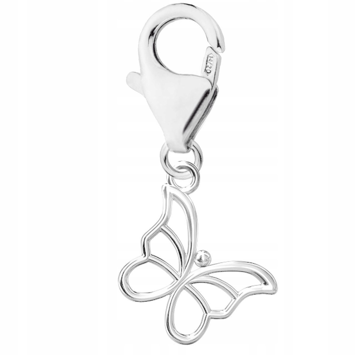 Zawieszka Srebrna z Motylem Owadem Motylek Butterfly Motyl Owad SREBRO 925