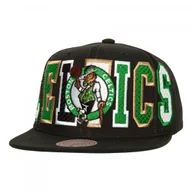 Czapki męskie - Czapka z daszkiem do koszykówki Mitchell & Ness Boston Celtics czarna - miniaturka - grafika 1