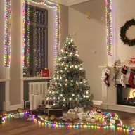 Ozdoby bożonarodzeniowe - vidaXL Sznur lampek LED, 1000 kolorowych diod, 20 m, PVC - miniaturka - grafika 1