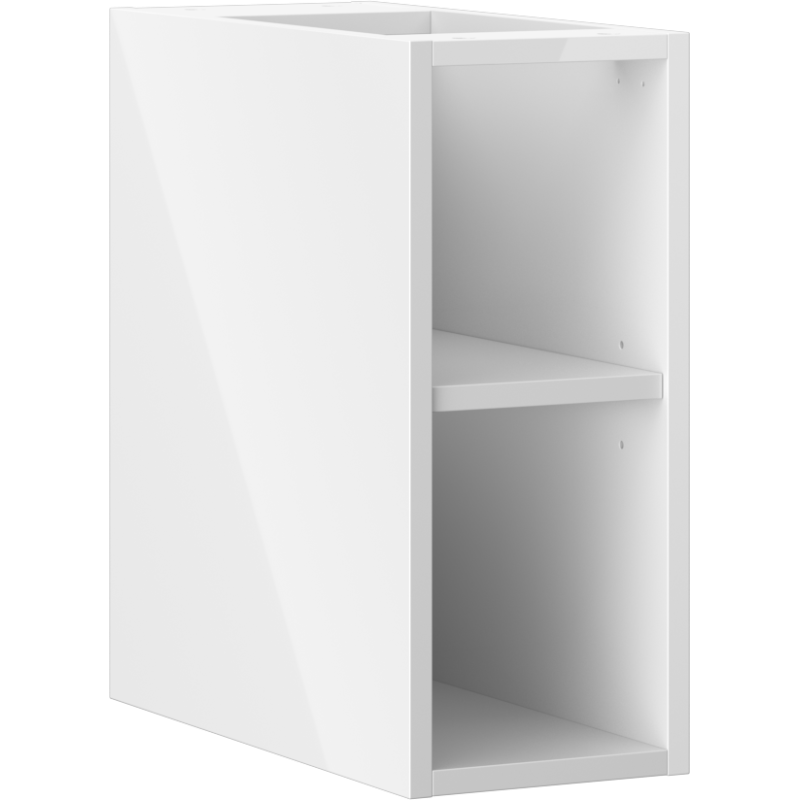 Mexen Box-A szafka otwarta z półką 20 cm, biała połysk - 91AX2-0200-470-0-00