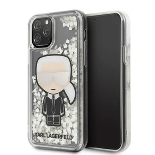Karl Lagerfeld Glitter Glowdark Ikonik Etui iPhone 11 Pro 10_15540 - Etui i futerały do telefonów - miniaturka - grafika 1