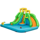 Place zabaw - Nadmuchiwany Basen Plac zabaw Zjeżdżalnia 361 x 400 x 255 cm - miniaturka - grafika 1