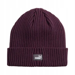 Czapka Puma Classic Cuff Beanie ciemny fiolet 024826 07 Senior - Czapki damskie - miniaturka - grafika 1