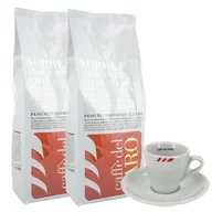 Kawa - ZESTAW - Kawa ziarnista Caffe del Faro Suprema 100% Arabica 2x1kg + filiżanka do espresso - miniaturka - grafika 1
