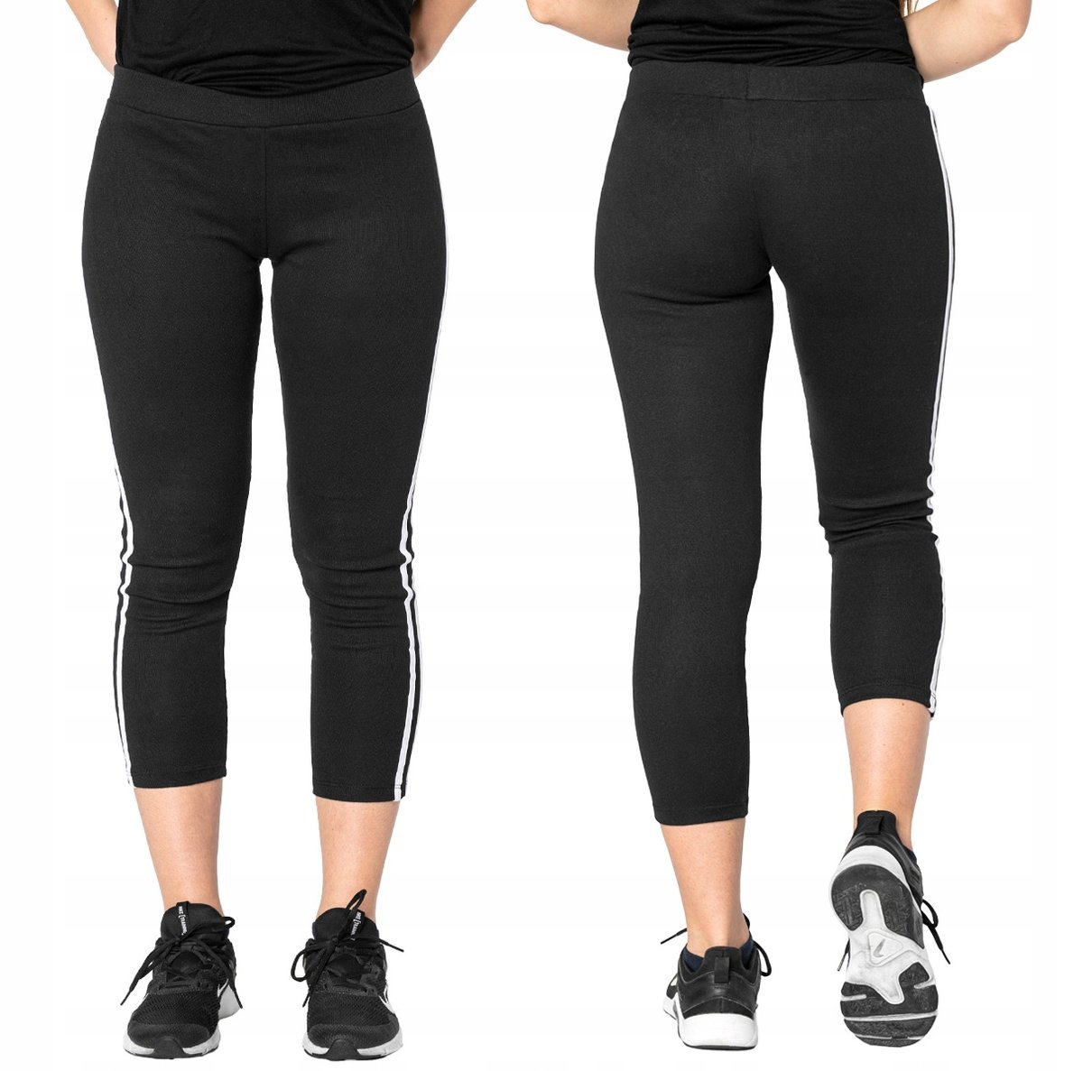 Legginsy Getry Sportowe Treningowe 3/4 2236-01 S