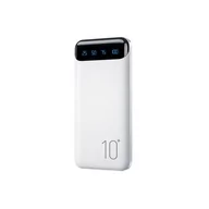 Powerbanki - WEKOME WP-161 - Power bank 10000 mAh Super Charging 2xUSB-A LED (Biały) - miniaturka - grafika 1