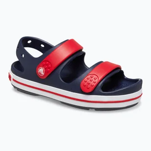 Sandały dziecięce Crocs Crocband Cruiser Kids navy/varsity red - Buty dla dziewczynek - miniaturka - grafika 1
