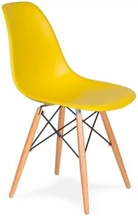 King Home Krzesło DSW Wood King Bath żółty słoneczny K-130.YELLOW.09.DSW - Krzesła - miniaturka - grafika 2