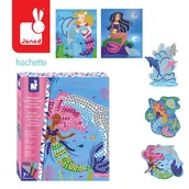 Zabawki kreatywne - Janod Zestaw Kreatywny Mozaika Delfiny i Syreny 7+ - miniaturka - grafika 1