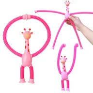 Zabawki sensoryczne - ROZCIĄGAJĄCE SENSORYCZNA ANTYSTRESOWA PRZYSSAWKA FIDGET RURKI TUBY POP LED - miniaturka - grafika 1