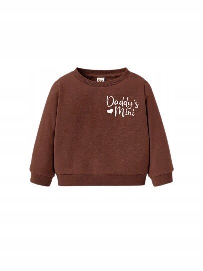 SHEIN BRĄZOWA CHŁOPIĘCA BLUZA NA CO DZIEŃ 54 ŁŁB