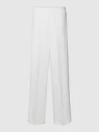 Spodnie damskie - Spodnie materiałowe o kroju wide leg cut z elastycznym pasem model ‘CLARA’ - miniaturka - grafika 1
