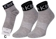 Skarpetki damskie - CALVIN KLEIN SKARPETY SKARPETKI 1 PARA GREY 701218785 003 - Rozmiar: 37-41 - miniaturka - grafika 1