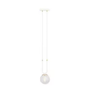 Lampy sufitowe - Emibig GLAM 1 WHITE/TRANSPARENT 1116/1 lampa wisząca szklane klosze GLAMOUR 1116/1 - miniaturka - grafika 1