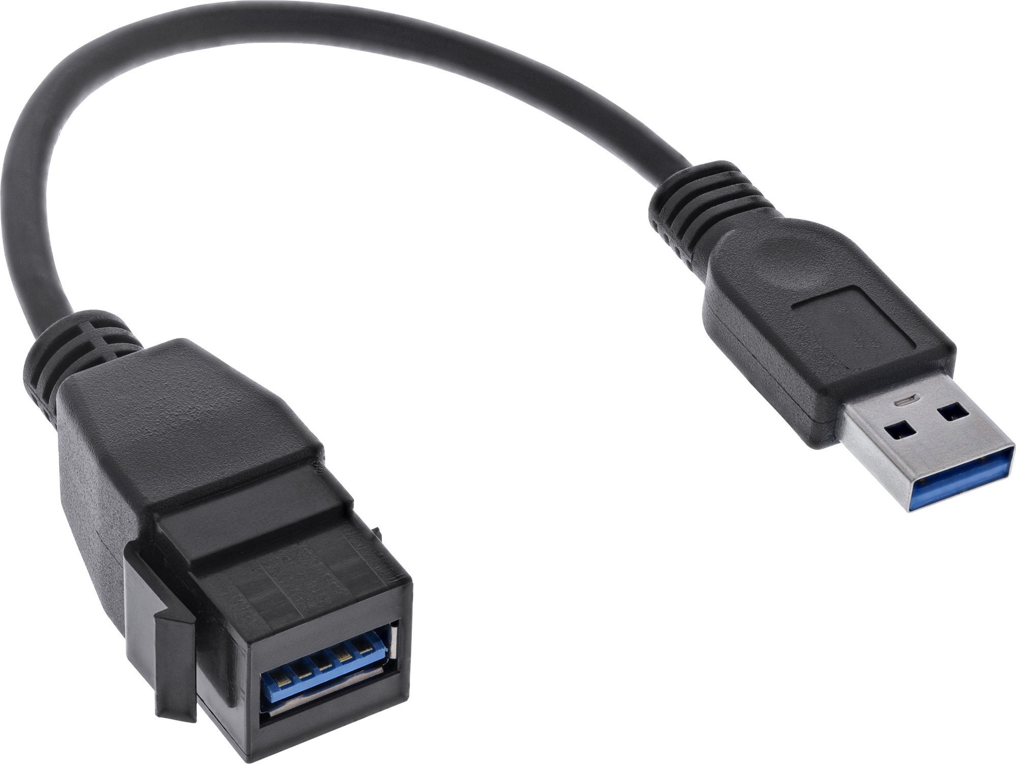 Adapter USB InLine USB - USB Czarny 76206C