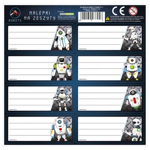BackUP Naklejki , nalepki na zeszyty Roboty NNZRO_20210531171921 - Zabawki kreatywne - miniaturka - grafika 1
