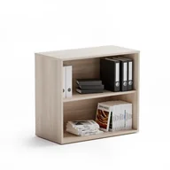 Szafy biurowe - PLAN Szafka biurowa niska bez drzwi BLOCK Wood 611232 - miniaturka - grafika 1