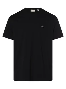 Gant - T-shirt męski, czarny - Koszulki męskie - miniaturka - grafika 1