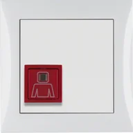 Wyłączniki światła i elektryczne - B.Kwadrat/Berker S.1 System przywoławczy Przycisk przywołania z ramką, biały połysk - miniaturka - grafika 1