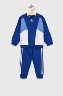 Komplety damskie - Adidas komplet dziecięcy I 3S CB FT JOG kolor niebieski - adidas - miniaturka - grafika 1