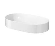 Umywalki - Cersanit Inverto Umywalka nablatowa 60x35 cm biała EcoBox K671-009-ECO - miniaturka - grafika 1