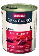 Mokra karma dla psów - Animonda Gran Carno Szczenięta Wołowina i serca z Indyka 800g 82-768 - miniaturka - grafika 1