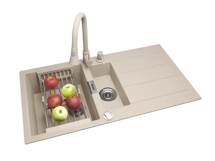 Zlewozmywak FRANKE S2D 651-100 BEŻOWY bateria wyciągana + dozownik +koszyk